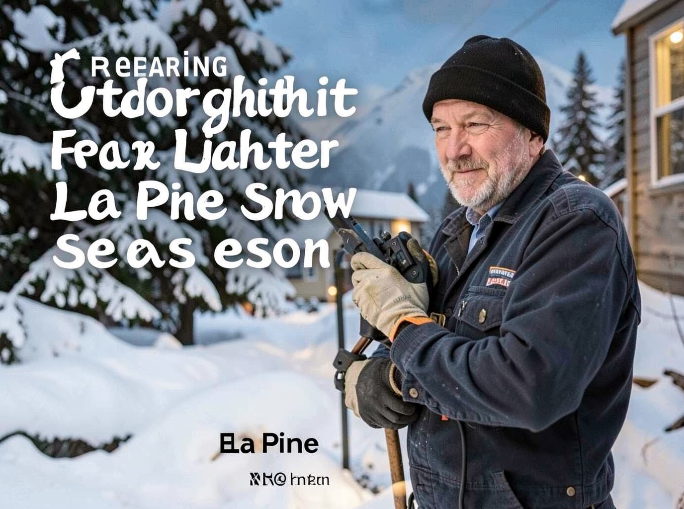 Preparing Outdoor Lighting For La Pine Snow Season